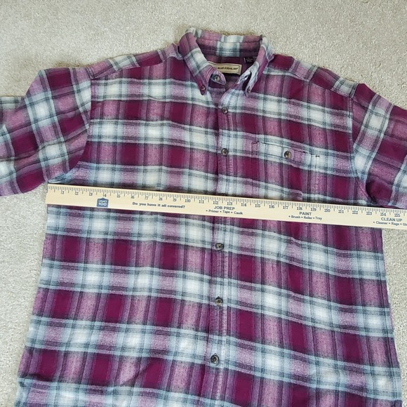 Bit & Bridle Flannel Shirt Men's Plaid Long Sleeve Size XL Button Down - Picture 3 of 10